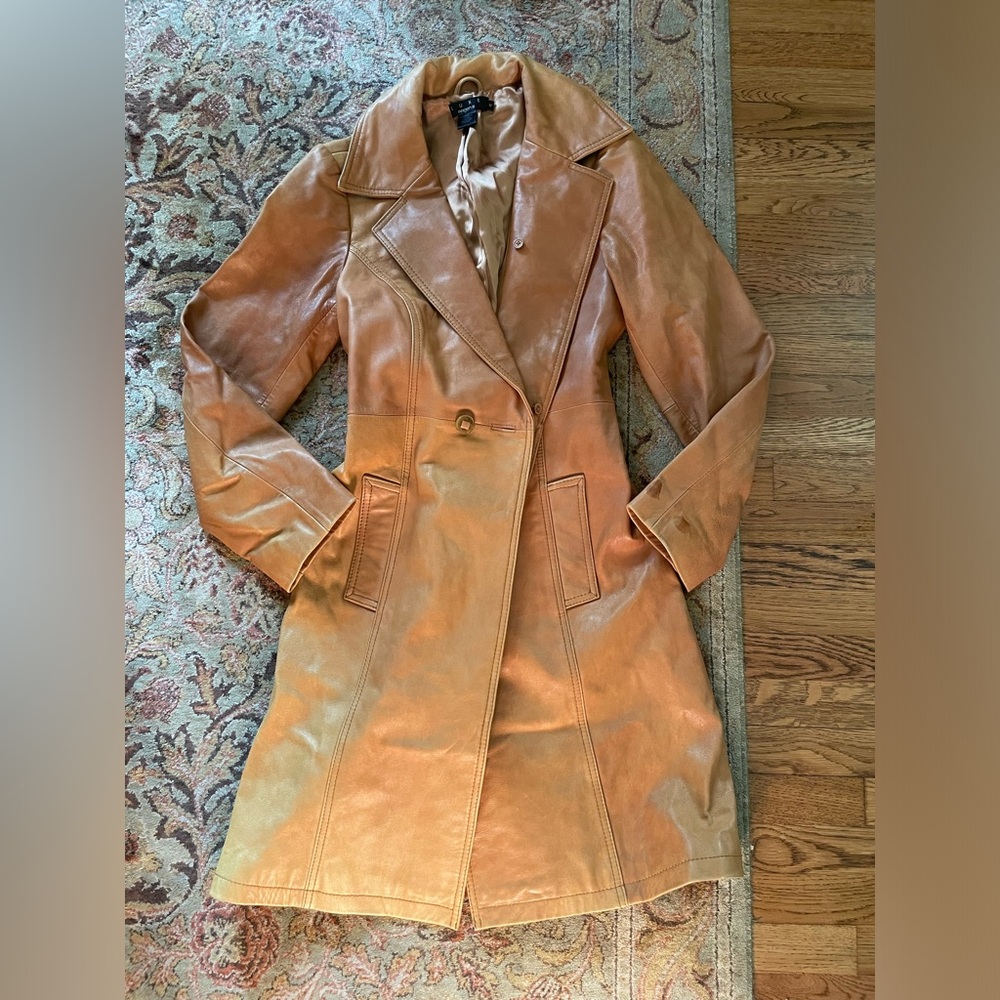 Vintage Genuine Leather Coat